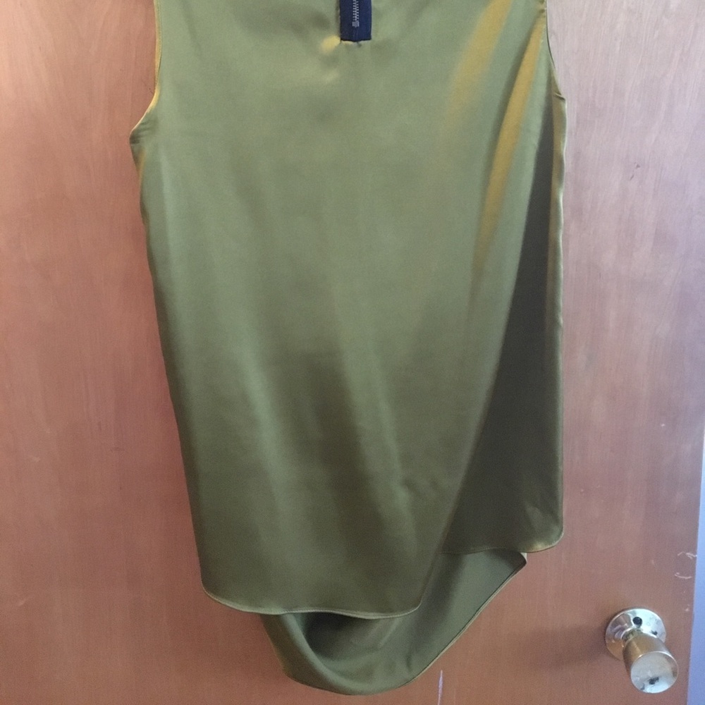 Metallic olive dressy top - Picture 3 of 3